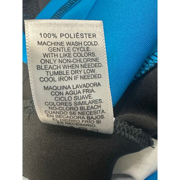 Marylin Monroe Women’s Blue Black Mesh Short Sleeve Mini Bodycon Dress Medium - Picture 7 of 7